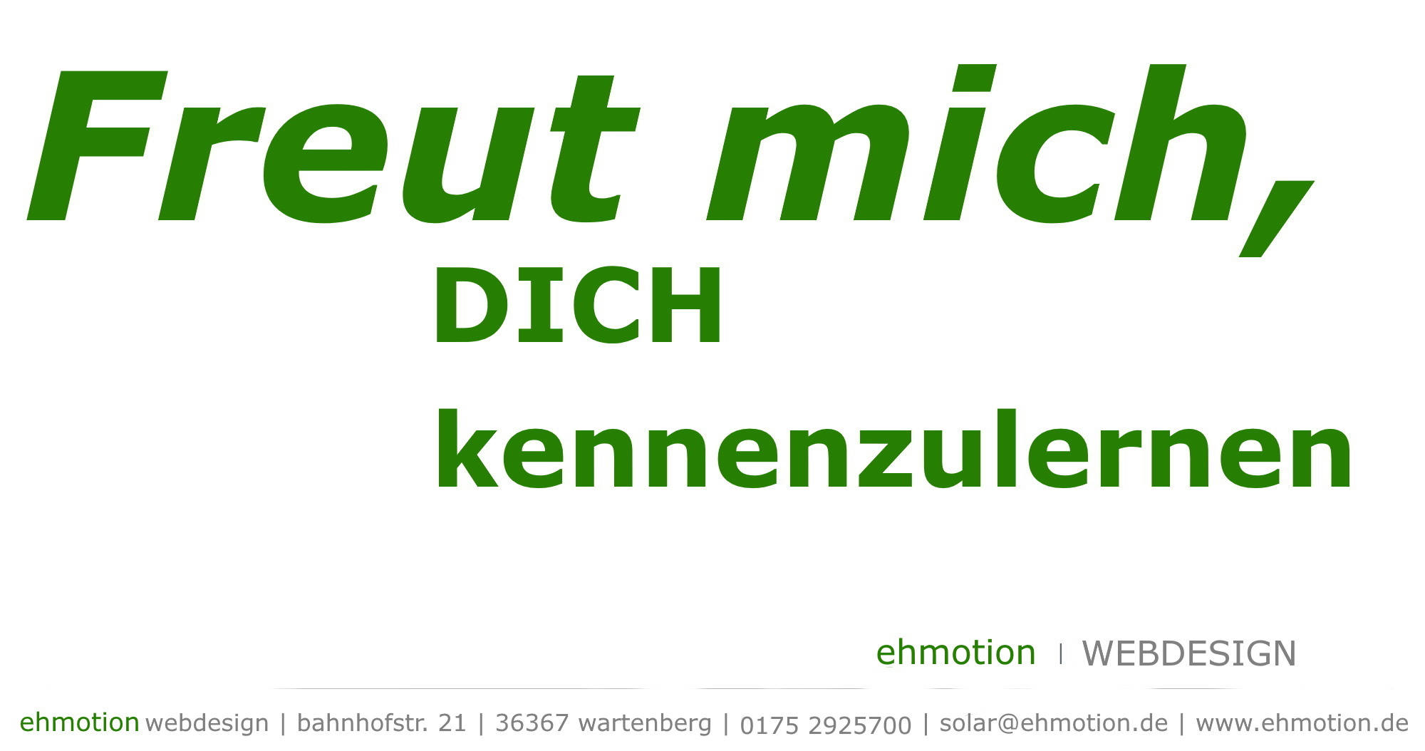 ehmotion.de webdesign aus Wartenberg in Hessen